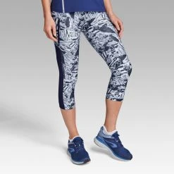 Kalenji Run Dry+ Running Cropped Bottoms - Breathable & Lightweight for Women | Flash Sale 23 Kalenji Running Cropped Bottoms Run Dry+