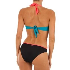 Olaian Bikinis, Boardshorts Elena Push-Up Swimsuit Top With Fixed Padded Cups