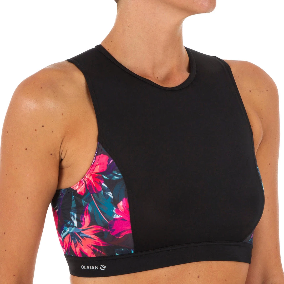 Olaian Carla Bikini Top with Back Zipper & Detachable Hydrophobic Cups | Stylish Swimwear for Women 10 Olaian Bikinis, Boardshorts Carla Bikini Top With Back Zipper And Detachable Hydrophobic Cups