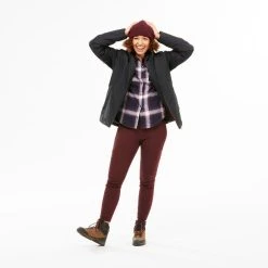 Forclaz Jackets Travel 500, 18°F Waterproof 3-in-1 Comfort Backpacking Jacket, Women's