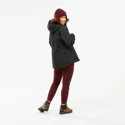 Forclaz Jackets Travel 500, 18°F Waterproof 3-in-1 Comfort Backpacking Jacket, Women's