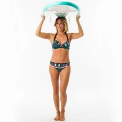 Olaian Bikinis, Boardshorts Elena Push-Up Swimsuit Top With Fixed Padded Cups