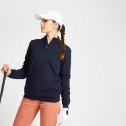 Tops Inesis Mild Weather Zip Neck Cotton Golf Sweater