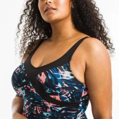 Nabaiji Karli, One Piece Body-Sculpting Aquafitness Swimsuit, Women's