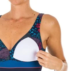 Nabaiji Swimming One-piece Sculpting Swimsuit Kaipearl Triki Leo Black