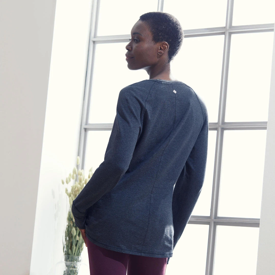 Best Deal Women's Long-Sleeved Organic Cotton Yoga T-Shirt by Kimjaly | Eco-Friendly & Comfortable 31 Shirts Kimjaly, Long-Sleeved Organic Cotton Yoga T-Shirt, Women's