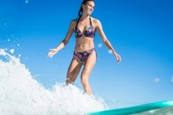 Olaian Bikinis, Boardshorts Elena Push-Up Swimsuit Top With Fixed Padded Cups