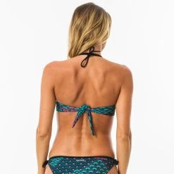 Olaian Laura, Swimsuit Bandeau With Removable Padded Cups, Women's Bikinis, Boardshorts