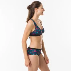 Olaian Agatha Adjustable Surfing Swimsuit Bikini Top Bikinis, Boardshorts