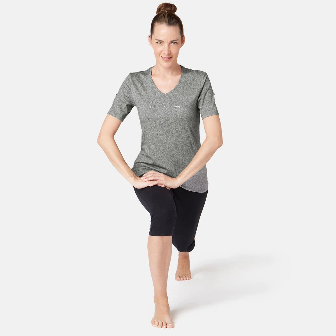 Nyamba 510 Women's Regular-Fit Gentle Gym & Pilates T-Shirt | Comfortable & Stylish 🧨 3 Nyamba 510, Regular-Fit Gentle Gym And Pilates T-Shirt, Women's Shirts