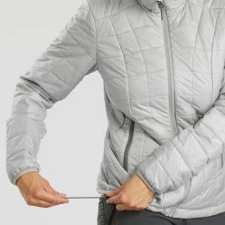 Forclaz Trek 100, Light Synthetic Down Hiking Jacket, Women's Down Jackets