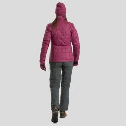 Forclaz Trek 100, Light Synthetic Down Hiking Jacket, Women's Down Jackets