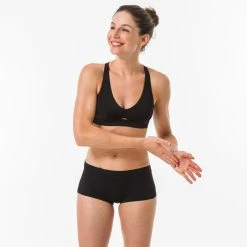 Olaian Agatha Double Back Adjustable Crop Top Swimsuit