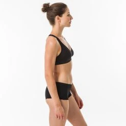 Olaian Agatha Double Back Adjustable Crop Top Swimsuit