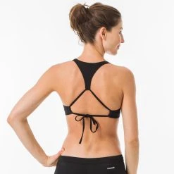 Olaian Agatha Double Back Adjustable Crop Top Swimsuit