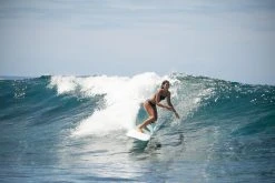 Olaian Bikinis, Boardshorts Double-adjustable Flat Surfing Swimsuit Bikini Top ELISE BLACK