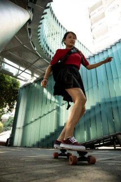 Oxelo Adult Skateboard Longboard Canvas L Low-Rise Shoes Vulca Footwear