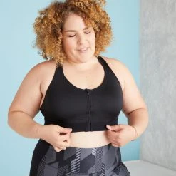 Domyos Sport Bras Zip-Up High-Support Sports Bra