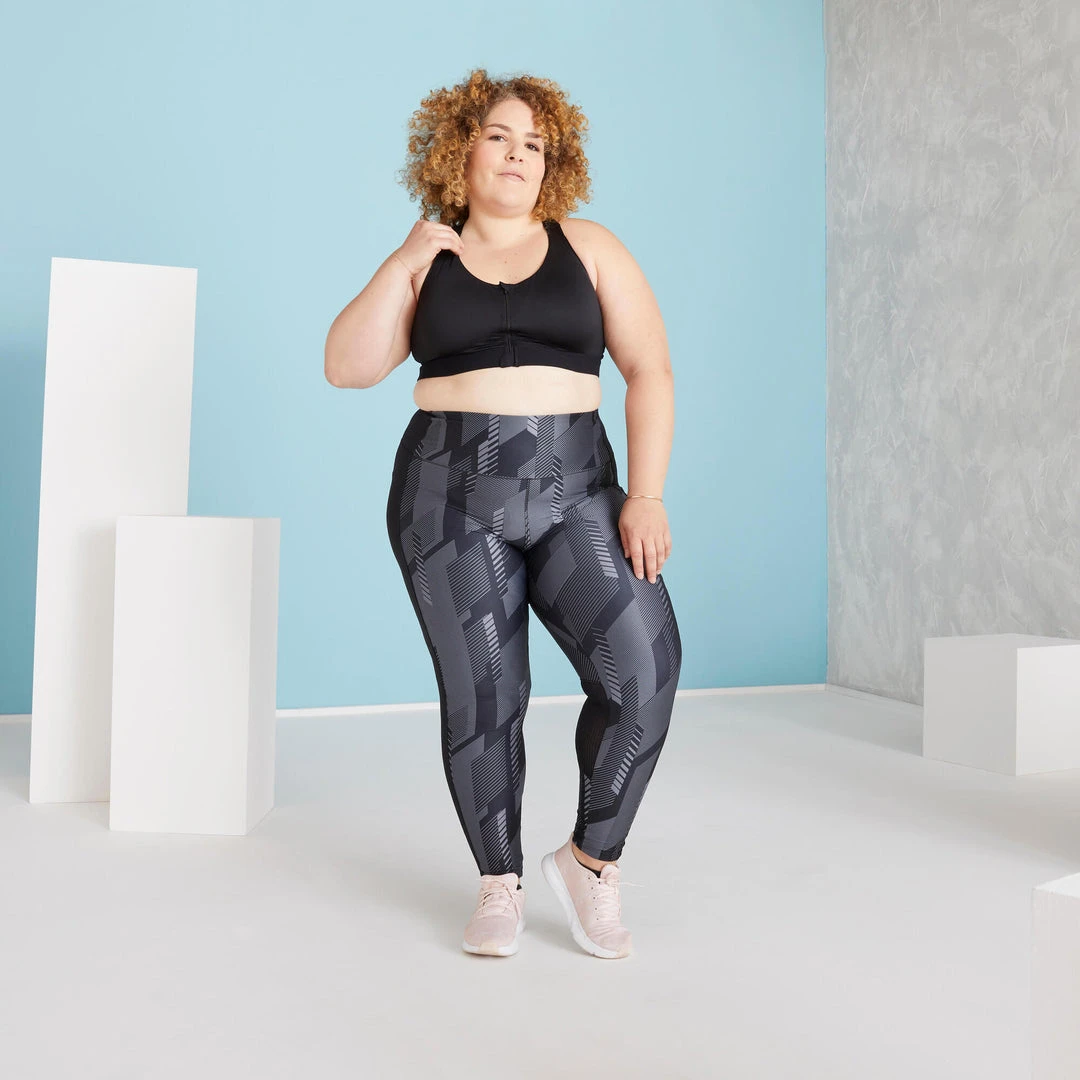 Budget Domyos Zip-Up High-Support Sports Bra - Perfect for Intense Workouts 2 Domyos Sport Bras Zip-Up High-Support Sports Bra