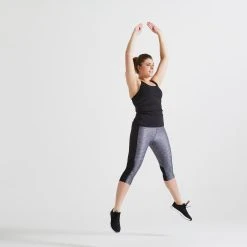 Domyos 120, Cardio Fitness Cropped Bottoms, Women's