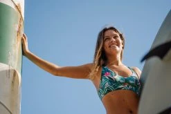 Olaian Agatha Adjustable Surfing Swimsuit Bikini Top Bikinis, Boardshorts