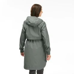 Quechua Waterproof Longline Raincoat, Women's Jackets
