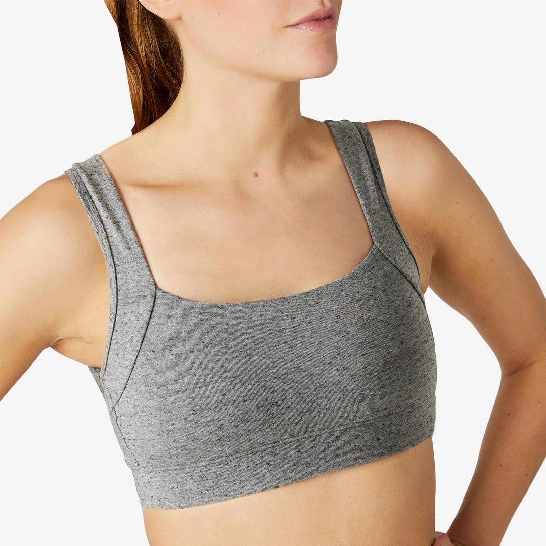 Discount Domyos 100 Cotton Sports Bra for Women - Comfortable & Breathable 12 Domyos 100, Cotton Sports Bra, Women's