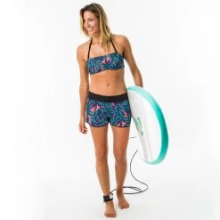 Olaian Laura, Swimsuit Bandeau With Removable Padded Cups, Women's Bikinis, Boardshorts