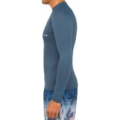 Olaian Surfing Long-sleeved UV-protection Top T-shirt 100 - Grey