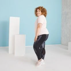 Domyos PLUS SIZE Fitness Leggings with Phone Pocket - Women's Up To 5XL | Comfort & Style 31 Domyos PLUS SIZE , Fitness Leggings With Phone Pocket, Women's Up To 5XL