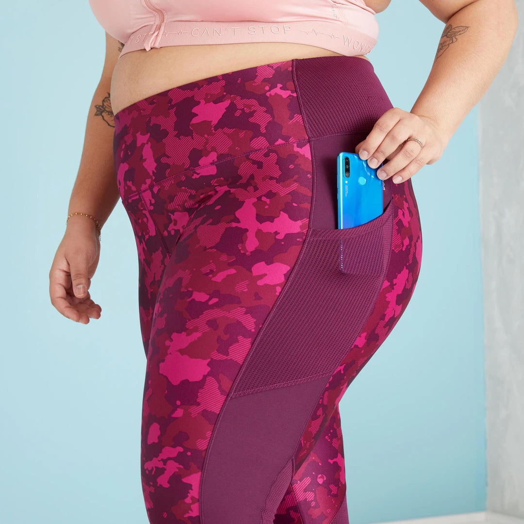 Domyos PLUS SIZE Fitness Leggings with Phone Pocket - Women's Up To 5XL | Comfort & Style 15 Domyos PLUS SIZE , Fitness Leggings With Phone Pocket, Women's Up To 5XL