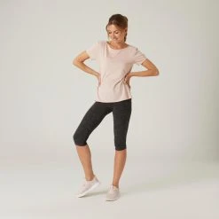 Nyamba Stretchy Boat Neck Cotton Fitness T-Shirt Shirts