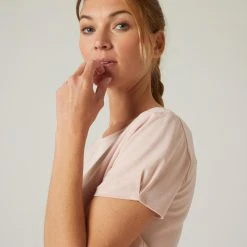 Nyamba Stretchy Boat Neck Cotton Fitness T-Shirt Shirts