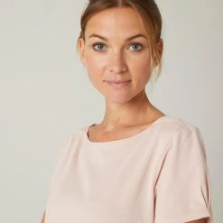 Nyamba Stretchy Boat Neck Cotton Fitness T-Shirt Shirts