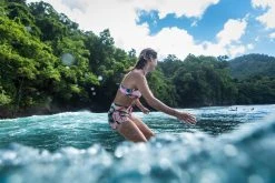 Olaian Deals Tini, Surfing Boardshorts With Elasticated Waistband And Drawstring, Women's