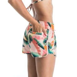 Olaian Deals Tini, Surfing Boardshorts With Elasticated Waistband And Drawstring, Women's