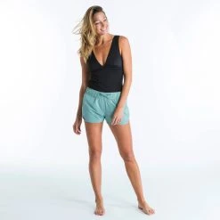 Olaian V-Neck Removable Padded Bikini Top - Plain Black | Stylish Swimwear for Women 28 Olaian Bikinis, Boardshorts Tankini Swimsuit Top With V-Neck And Removable Padded Cups MARINE - PLAIN BLACK