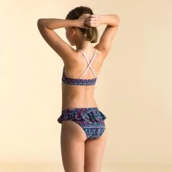 Nabaiji Girls' Swimming Swimsuit Bottoms Lila - Blue Bikinis, Boardshorts