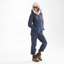 Wedze Ski Trousers - FR500 - Navy Blue