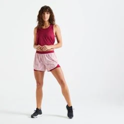 Domyos 900, 2-in-1 Fitness Cardio Training Shorts, Women's