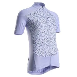 Van Rysel Short-Sleeved Road Cycling Jersey RC500 - Lavender Shirts