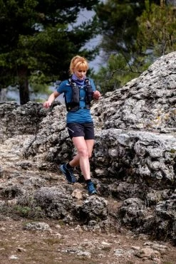 Evadict Short Sleeve Zip Trail Running T-Shirt