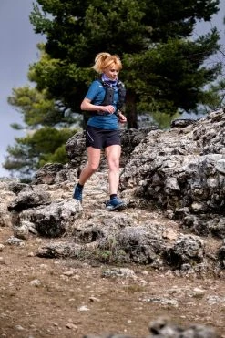 Evadict Short Sleeve Zip Trail Running T-Shirt