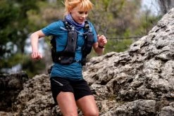 Evadict Short Sleeve Zip Trail Running T-Shirt