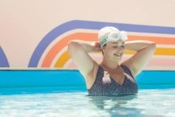 Nabaiji Swimming One-piece Sculpting Swimsuit Kaipearl Triki Leo Black