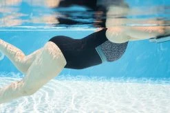 Nabaiji Swimming One-piece Sculpting Swimsuit Kaipearl Triki Leo Black