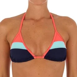 Olaian Women's Sliding Triangle Swimsuit Top With Padded Cups Mae