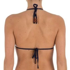 Olaian Bikinis, Boardshorts Women's Sliding Triangle Swimsuit Top With Padded Cups Mae