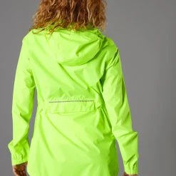 Jackets Btwin UC100, High Visibility And Waterproof City Bike Rain Jacket, Women's