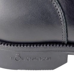 Fouganza Riding Boots Leather Lace-Up Riding Paddock Boots, Women's